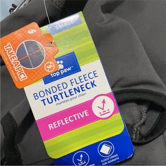 Top Paw Bonded Fleece Turtleneck Blue & Gray S - Picture 12 of 12